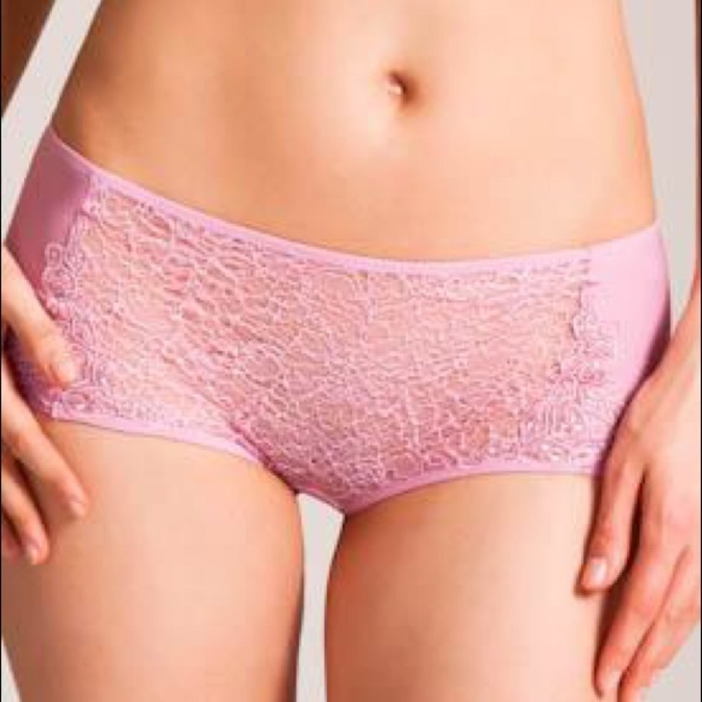 La Perla pink lace panty NWT size medium
